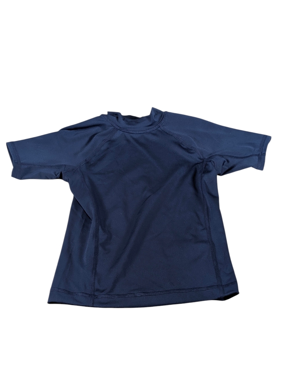 Lands' End Navy Short Sleeve Rash Guard Size XXS